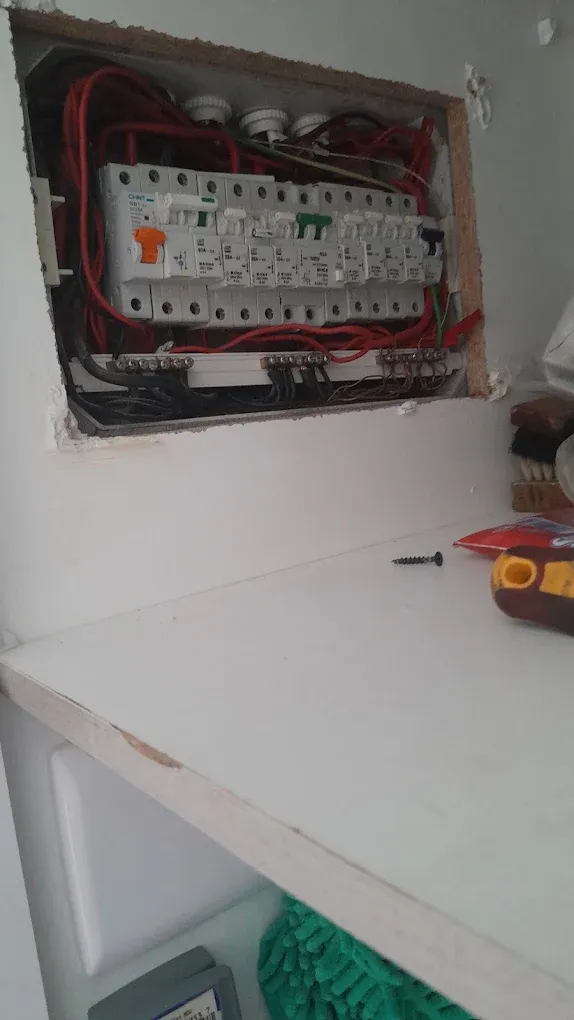 Residential DB board upgrade with new circuit breakers
