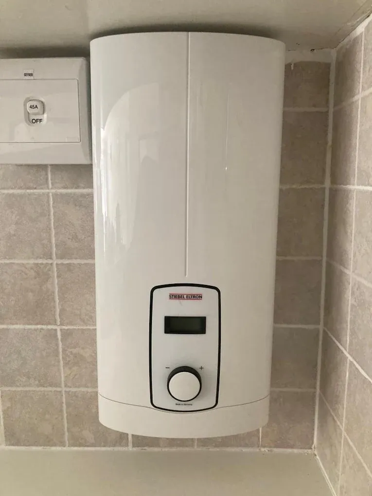 Stiebel Eltron geyser installation by Abacas Solution electrician